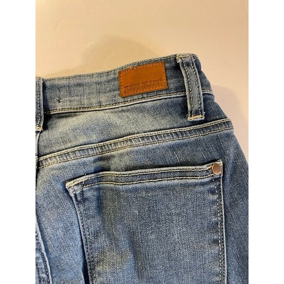 Judy Blue Jeans Womens 1/25  25x28.5 Blue Skinny Distressed Denim JB82109MD - Picture 11 of 16